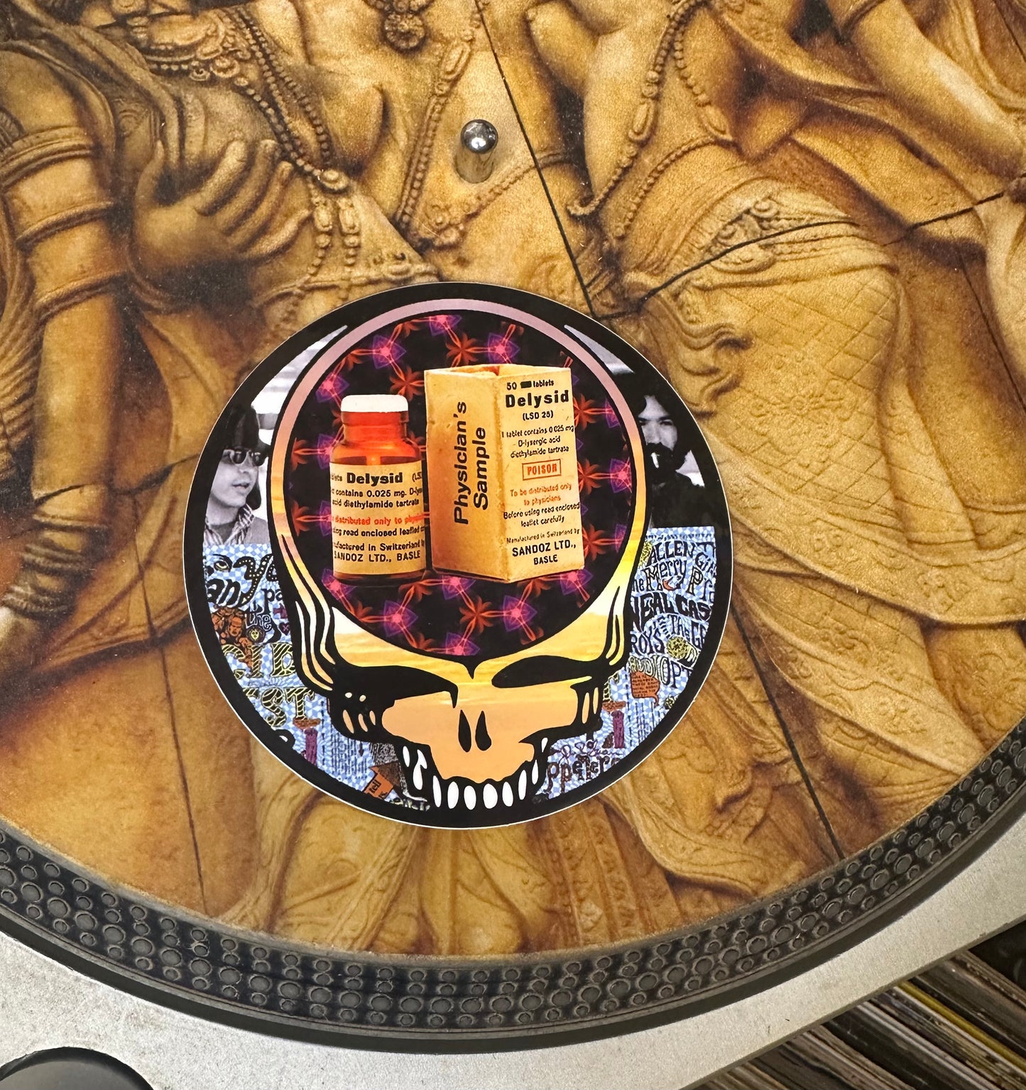 Owsley Stanley & Jerry Garcia, Acid test - Steal Your Face sticker