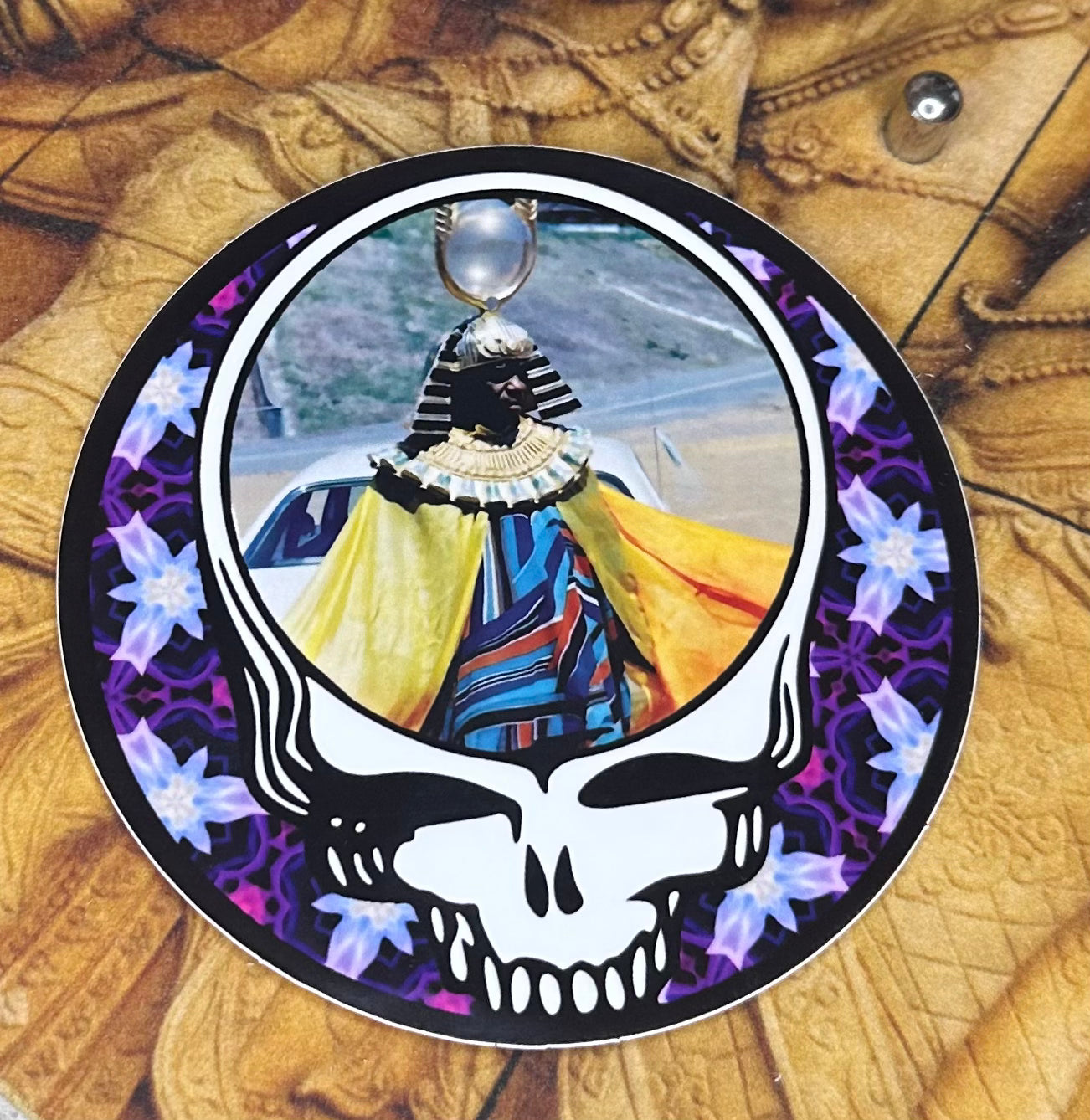 SUN RA - Louis Armstrong & Wife on the Giza Plateau, Steal Your Face (limited edition sticker pack)