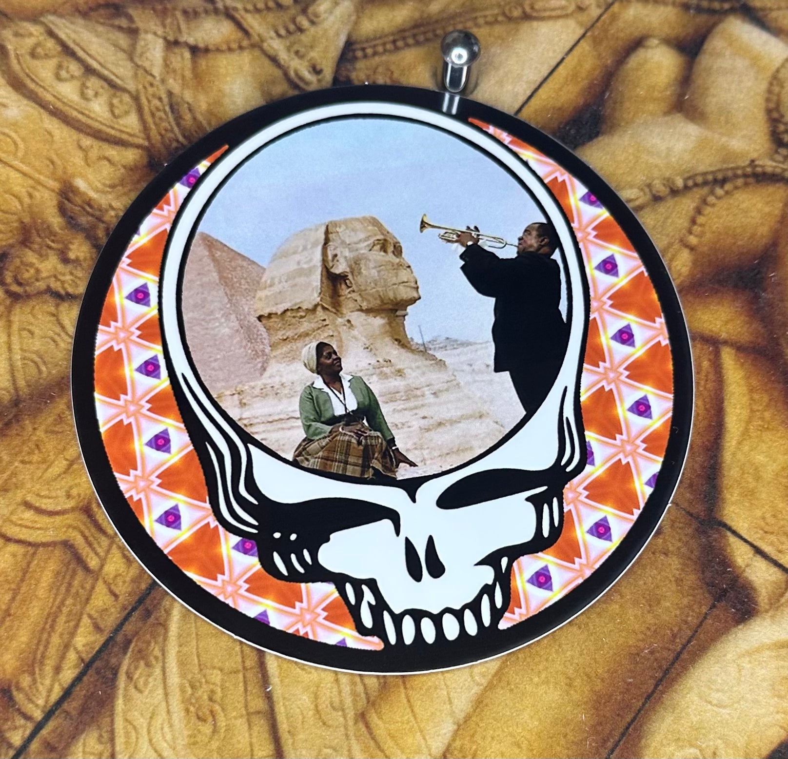 SUN RA - Louis Armstrong & Wife on the Giza Plateau, Steal Your Face (limited edition sticker pack)