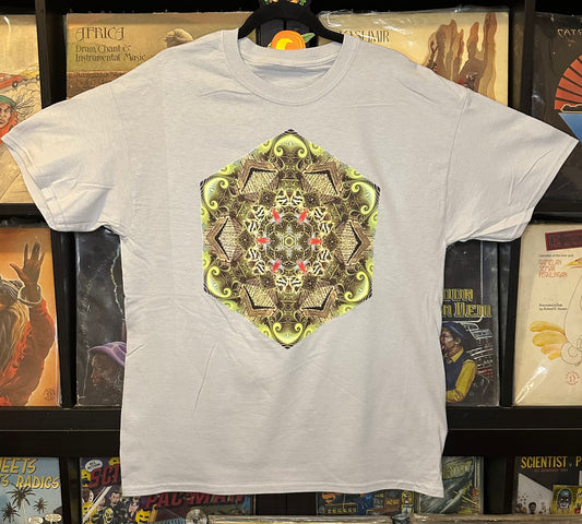 Teonanácatl Mandala - Mist Gray T-Shirt