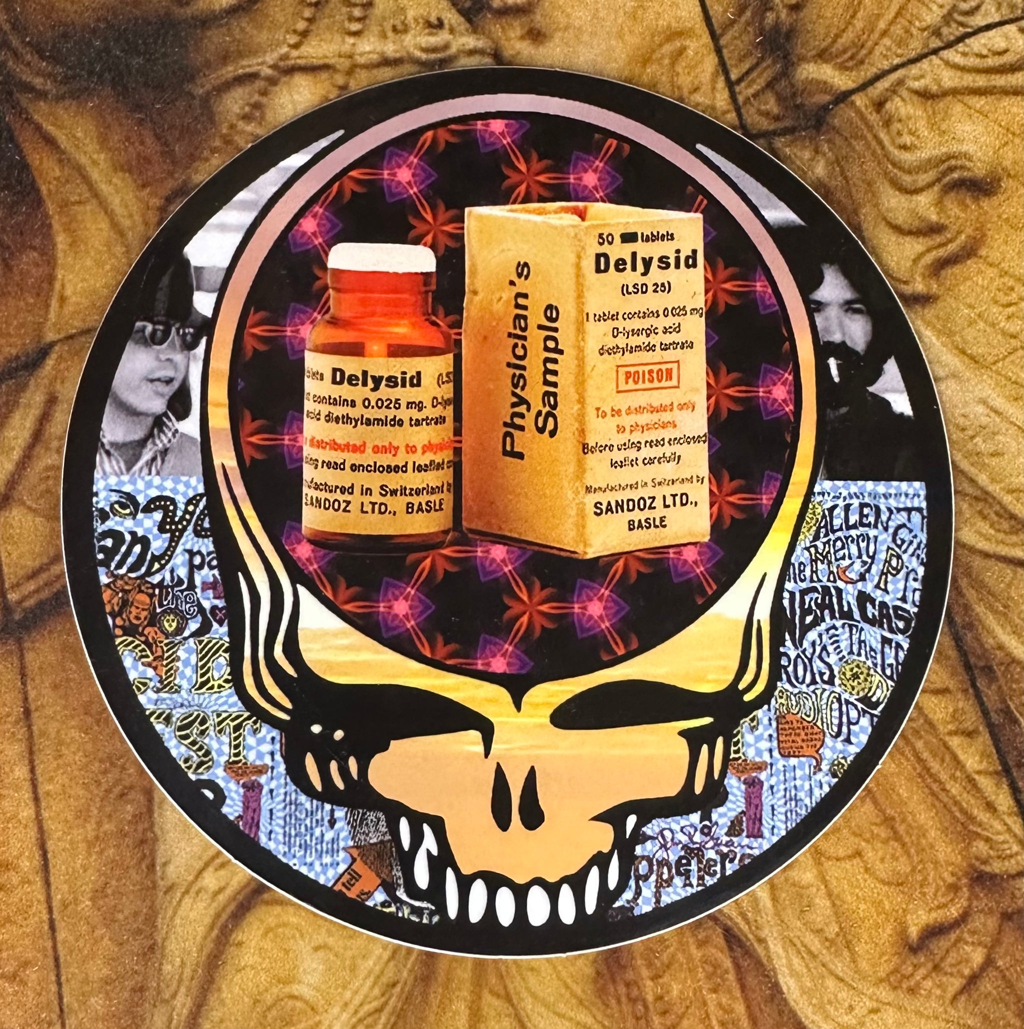 Owsley Stanley & Jerry Garcia, Acid test - Steal Your Face (Limited edition sticker)