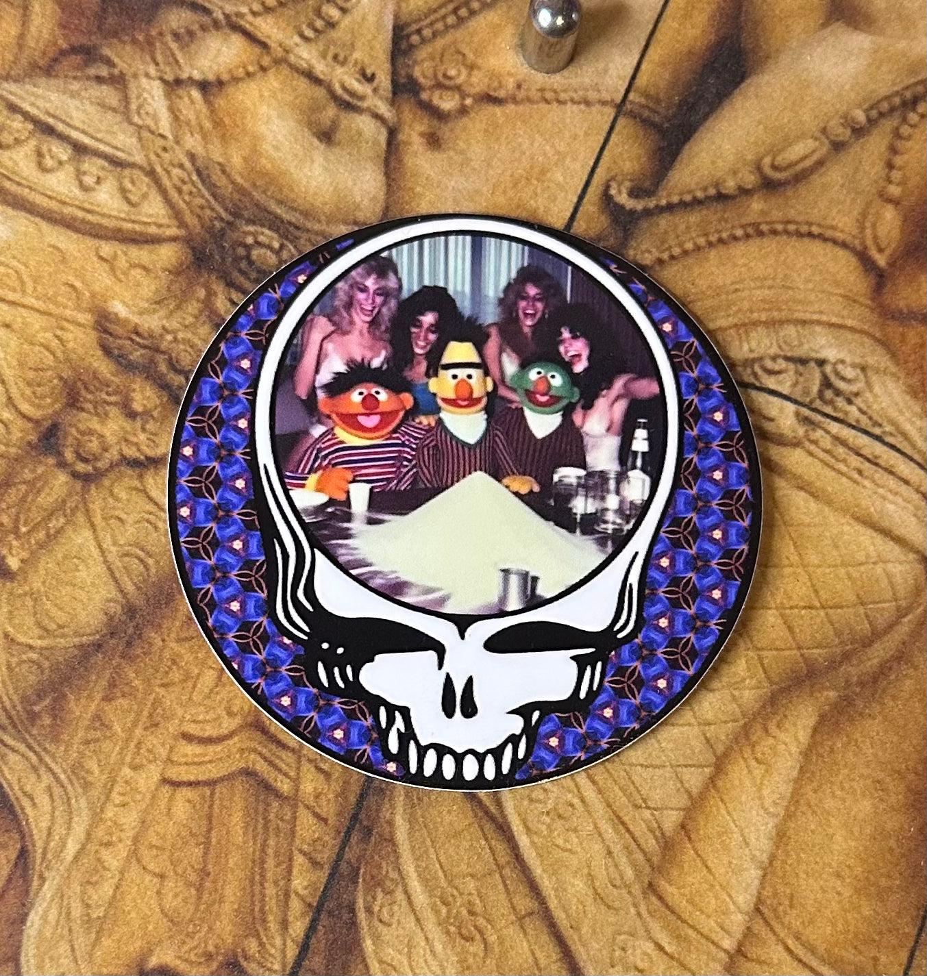 James Brown, The Holy Mountain, Bert and Ernie - Steal Your Face (Limited edition sticker pack)
